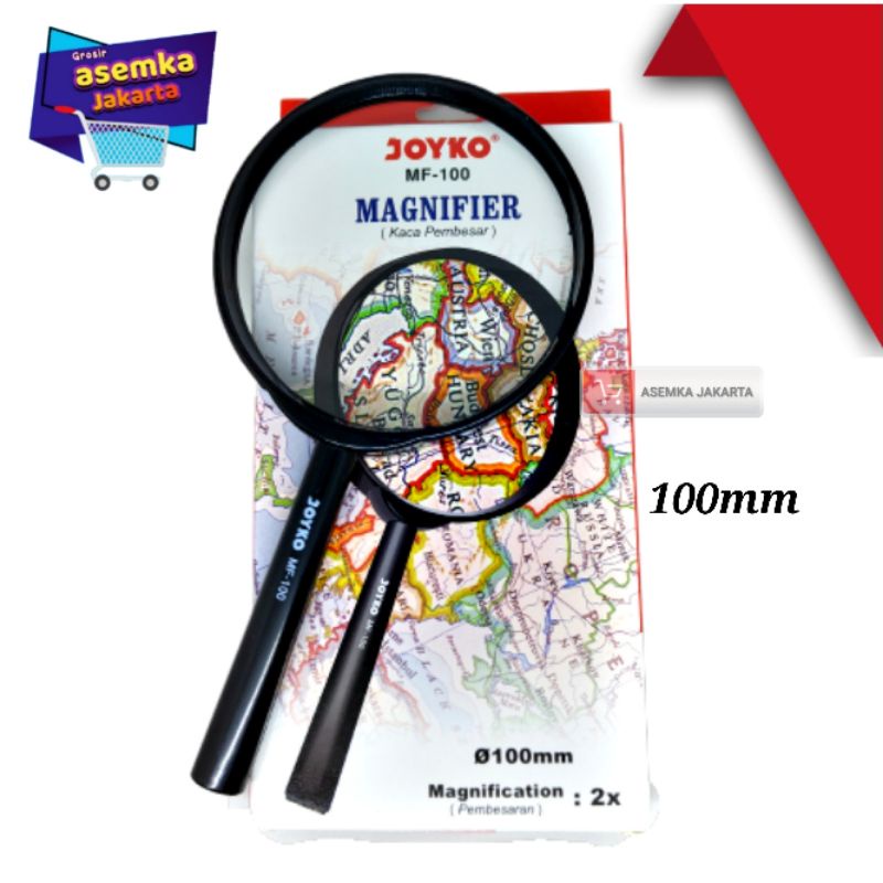 Kaca Pembesar Glass  Magnifier import  50 mm - 75mm - 100mm