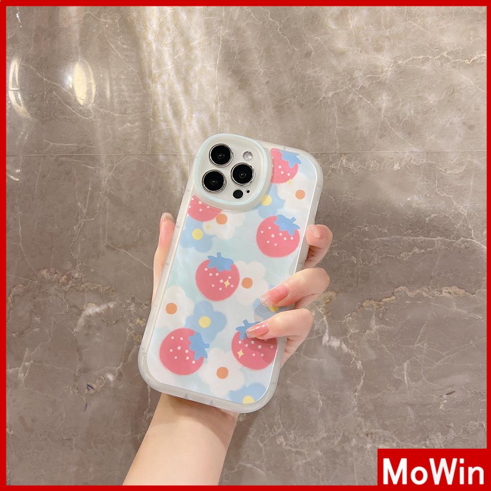 iPhone Case Silicone Soft Case Clear Case Airbag Shockproof Protection Camera Strawberry Cute Compatible For iPhone 11 Pro Max 13 Pro Max 12 Pro Max 7Plus xr XS Max