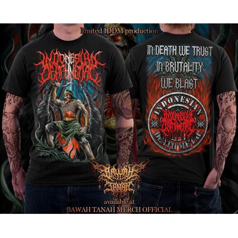 kaos metal kaos musik Indonesian death metal Nusantara satu black