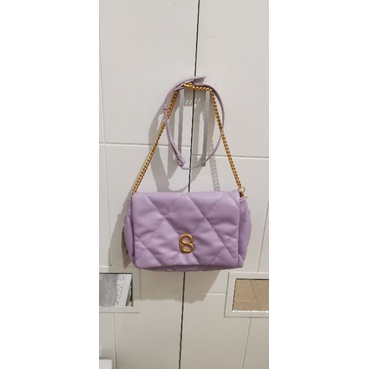 zoey bag buttonscarves lilac Preloved