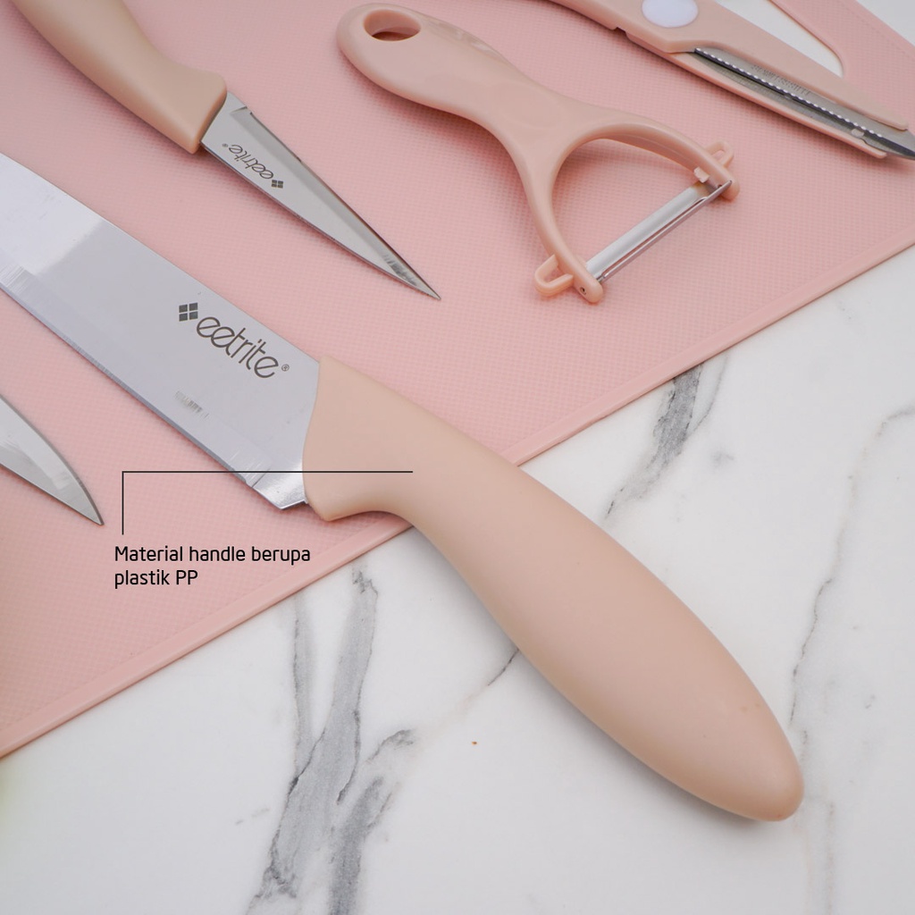 Eetrite 6 Pcs Knife Set Pink