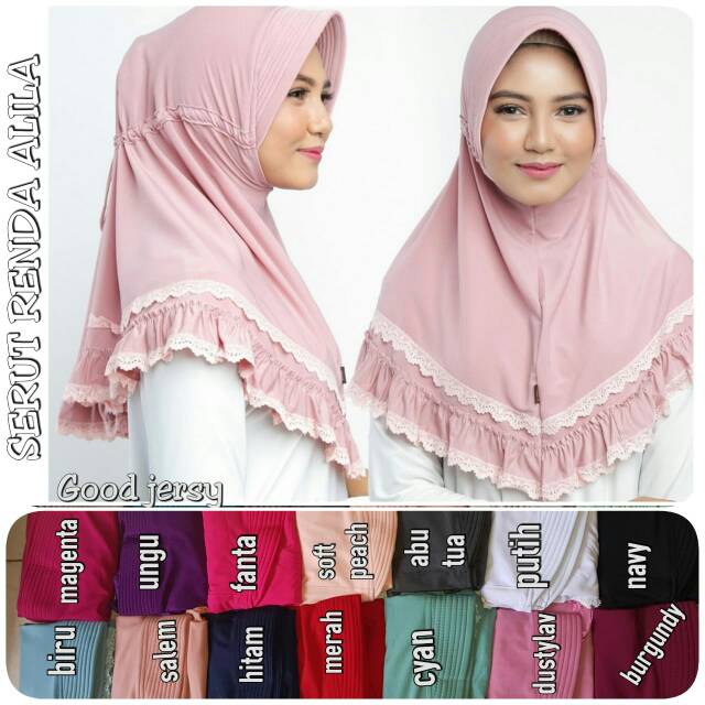 Hijab Serut Renda Alila