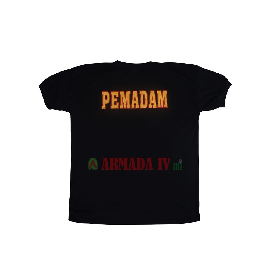 Kaos Oblong Pemadam Damkar Hitam Logo