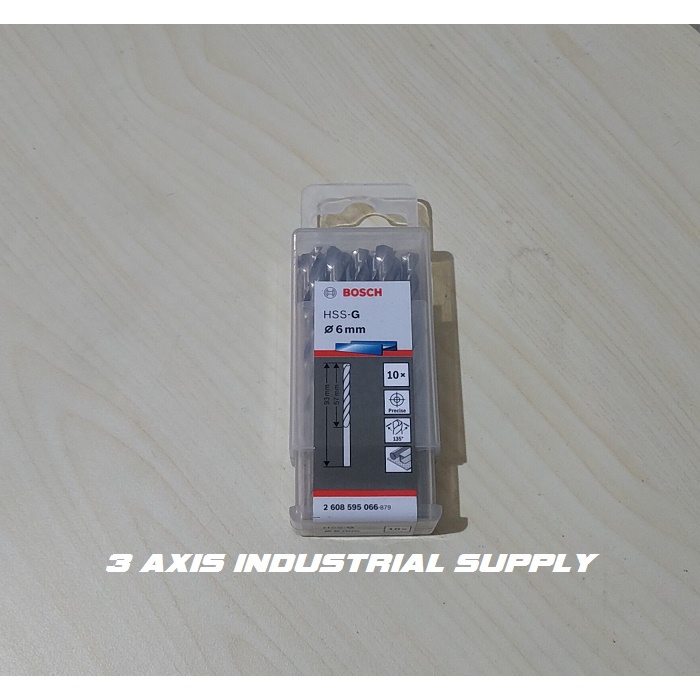 Bosch Mata Bor Besi HSS-G 6 mm - Drill Bit Bosch 6.0 mm Satuan