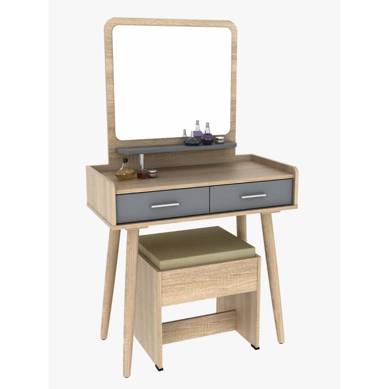 

JYSK Meja Rias Murah Dresser Hagen 80X40X139CM White Oak Grey