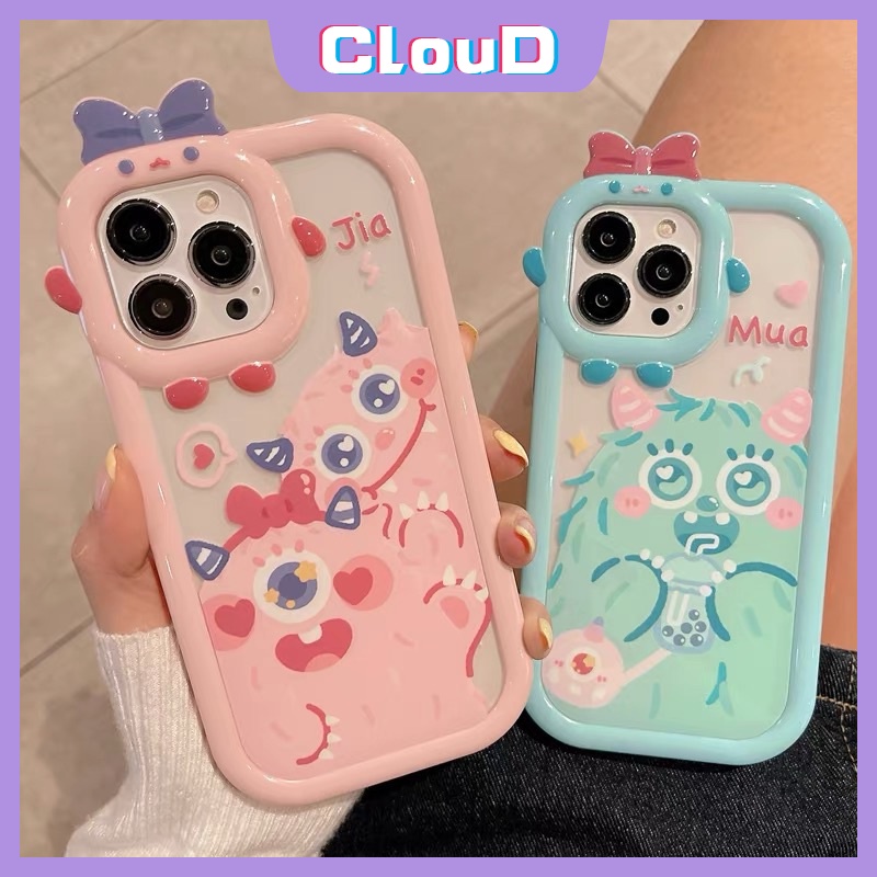 Soft Case Motif Monster 3D Untuk Oppo A57 2022 A16 A15 A95 A5s A12 A16K A3s A7 A92 A96 A36 A76 A15s A16E A55 A53 A31 A5 A9 A1k A33 A16N A52 A16s A5