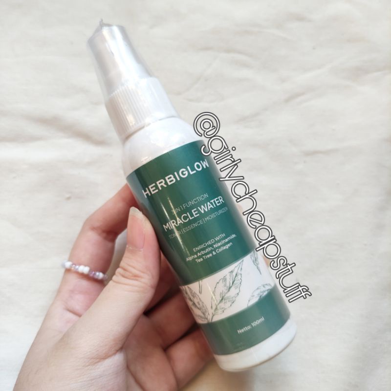 Herbiglow Miracle Water Face Mist Facemist Saffron Zamzam BPOM Organic Skincare