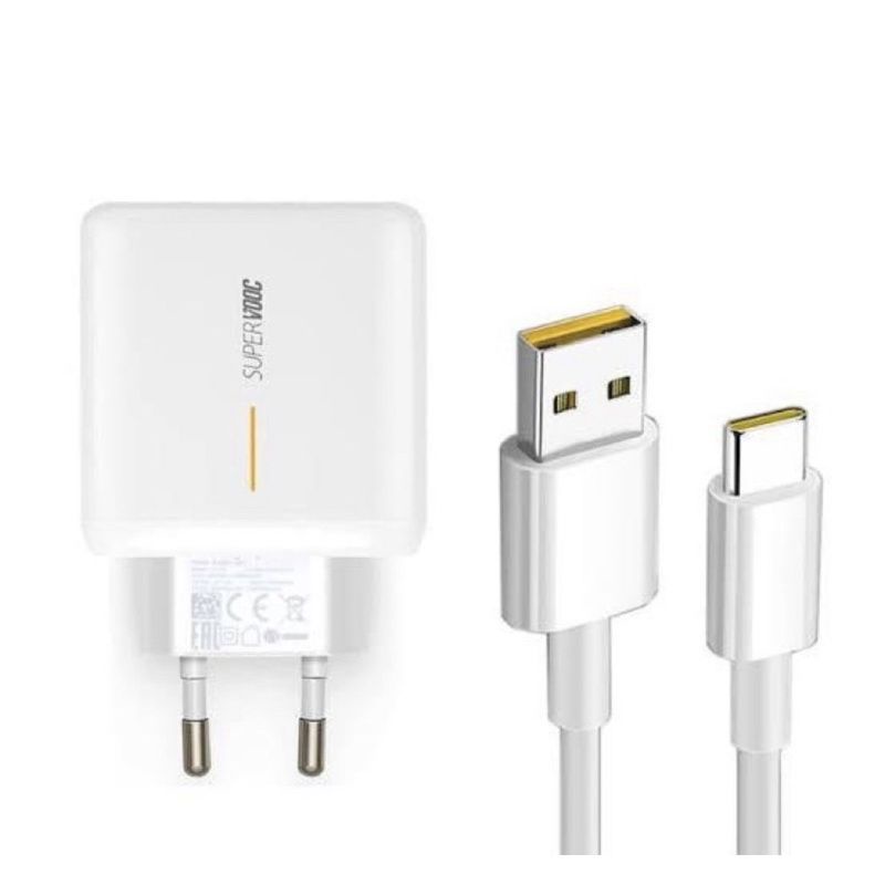 Charger Oppo 65 Watt Type C Super VOOC RENO tipe ACE 2 65 Watt KABEL DATA CASS Micro USB FAST QUICK CHARGE