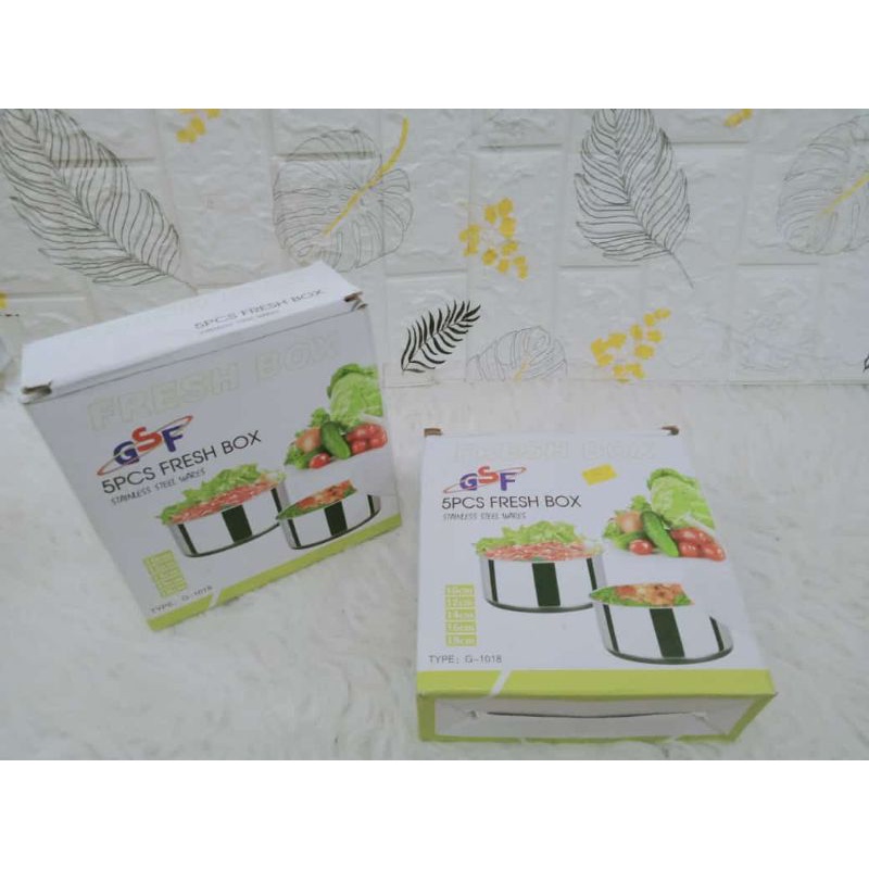 FRESH BOX/RANTANG STAINLES SUSUN5 merk GSF ya kak lebih tebal