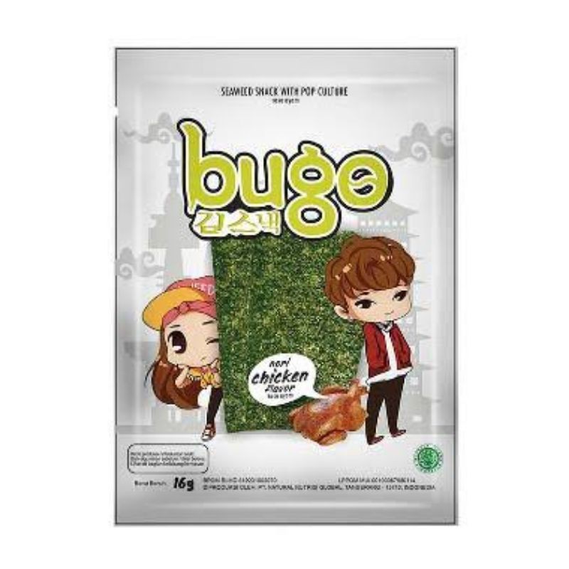 

Bugo krezz nori 16g - snack rumput laut nori