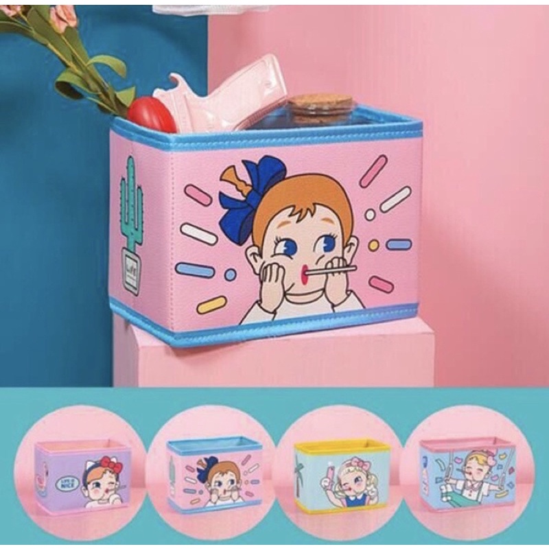 PANACHE Bentoy Foldable Desktop Storage Box Organizer Kotak Multifungsi Cosmetic Box