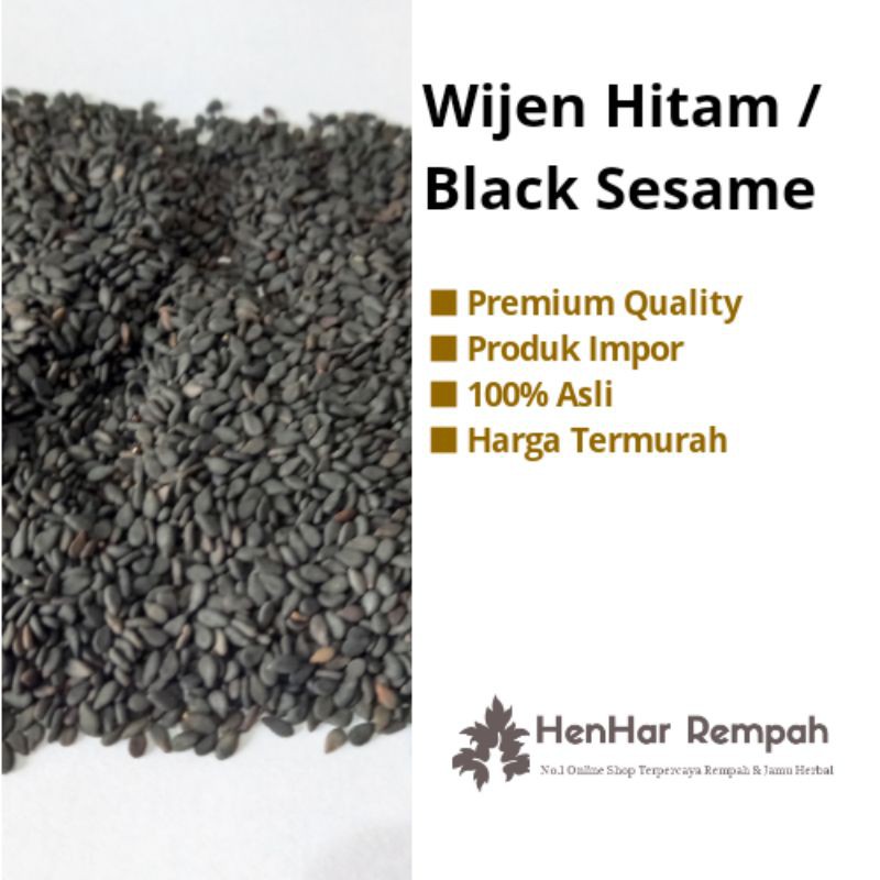 [100 Gram] Biji Wijen Hitam / Black sesame seed