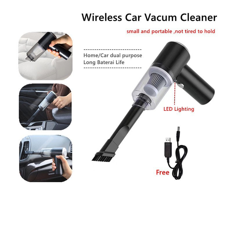 ( VCM ) Penyedot Debu Mini Mobil Vacuum Cleaner 2in1 / Wireless Car Vacuum Cleaner Portable