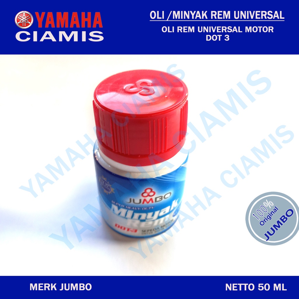 Minyak Oli Rem Motor Original Jumbo 50ml Warna Merah
