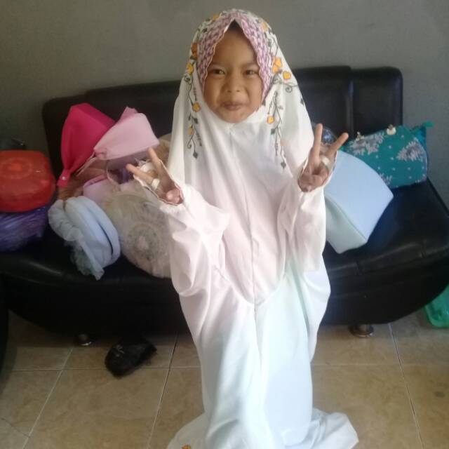 Mukena Anak terusan bordir