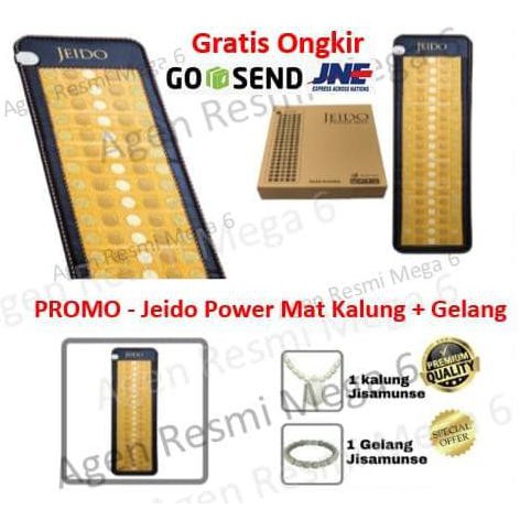 Jeido Power Mat Matras Terapi Kesehatan (Bonus Kalung + Gelang) KOMPLIT