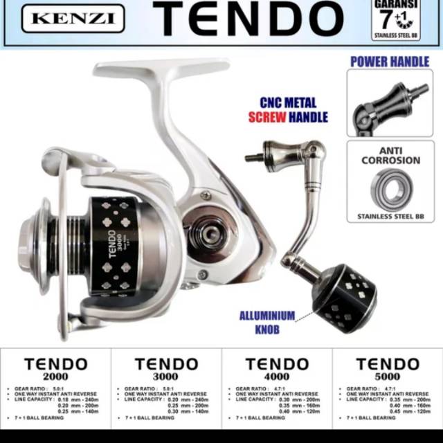 REEL KENZI TENDO 3000 POWER HANDLE JOS