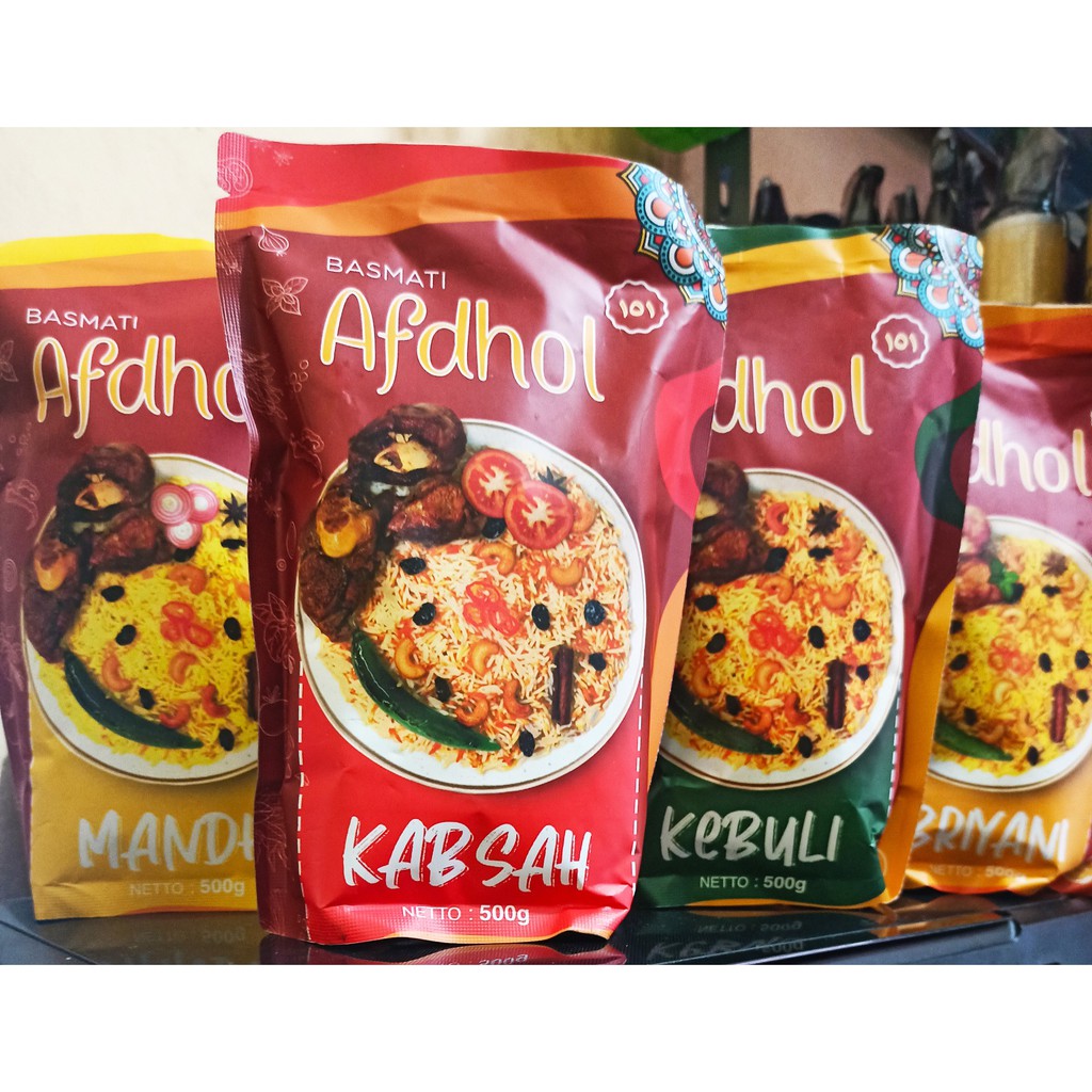 PAKET KOMPLET AFDOL BERAS BASMATI 500gr PLUS BUMBU REMPAH