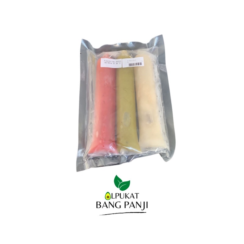 

ALPUKAT BANG PANJI - Es Balon Mambo Buah Asli Isi 3 Pcs