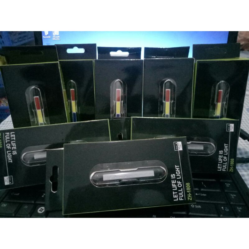 [MURAH] Lampu Belakang Sepeda LED USB Charge 2 dan 3 Warna Terang Sepeda Lipat MTB