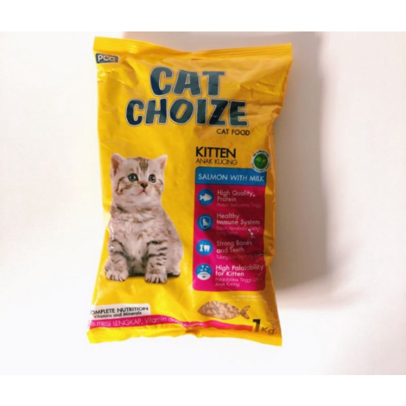 Makanan Kucing Cat Choize Kitten Tuna dan Salmon 1kg Paket 10kg Gojek/Grab