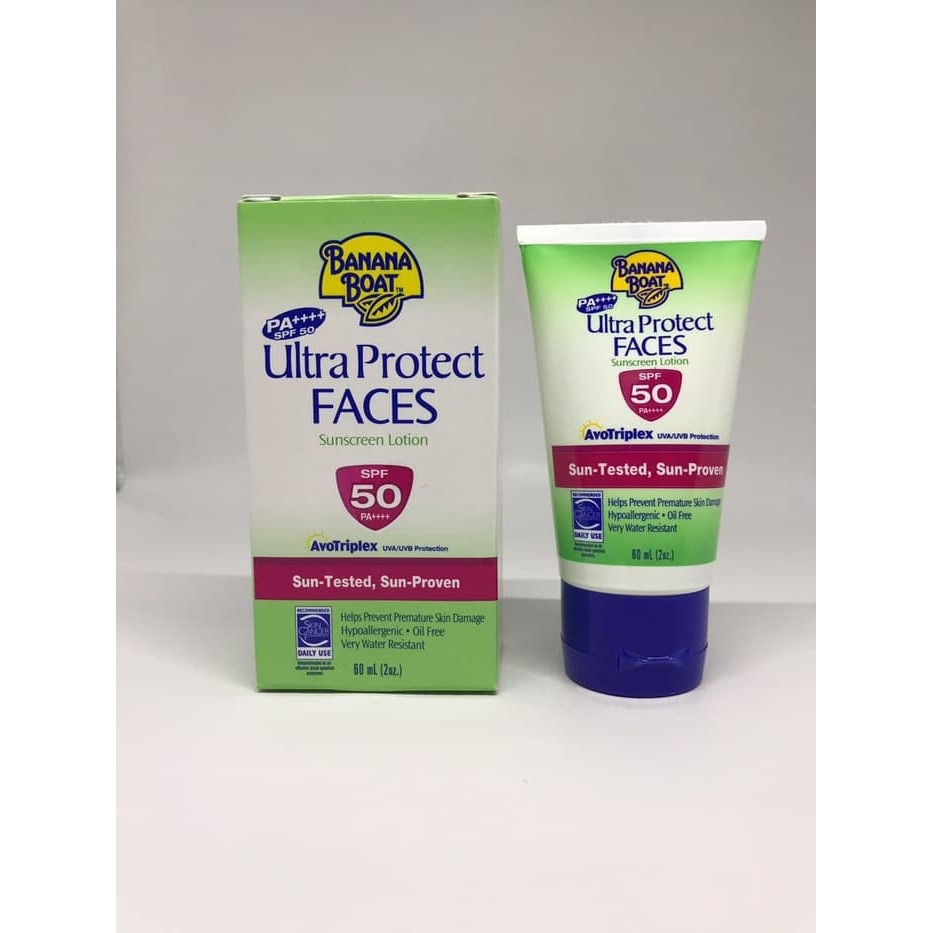 banana boat ultra protect faces spf50 60ml