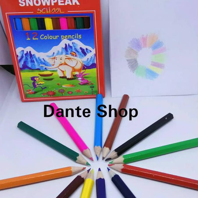 

Sale!! Pensil Warna Murah 12 Warna Snowpeak Terbaru