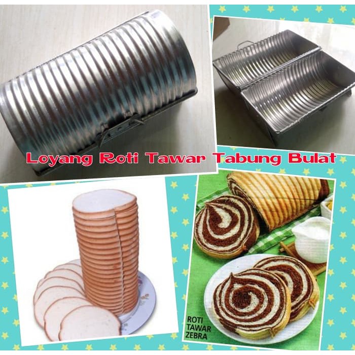 Loyang Roti Tawar Tabung Bulat Bundar
