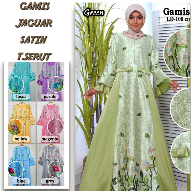 GAMIS JAGUAR GLITER/GAMIS TANGAN TROMPET/BUSUI FRIENDlY/GAMIS PESTA MEWAH/GAMIS ALL SIZE/