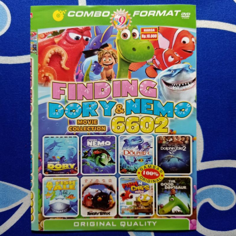 Kaset DVD Kartun Anak Film FINDING DORY DAN NEMO volume Terlengkap.