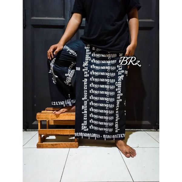sarung celana batik motif aksara jawa sorot