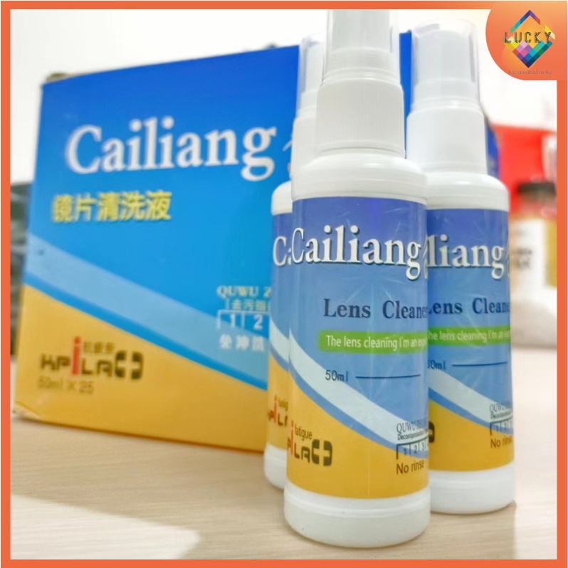 Cairan Pembersih Kacamata 50ml/ Air Pembersih Lensa Kaca Mata HP HELM Serbaguna Lens Cleaner