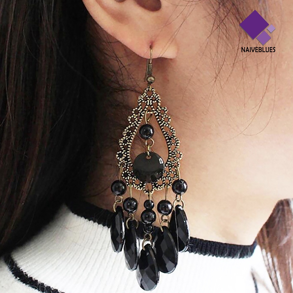 1 Pasang Anting Hoop Liontin Water Drop Untuk Daily Life