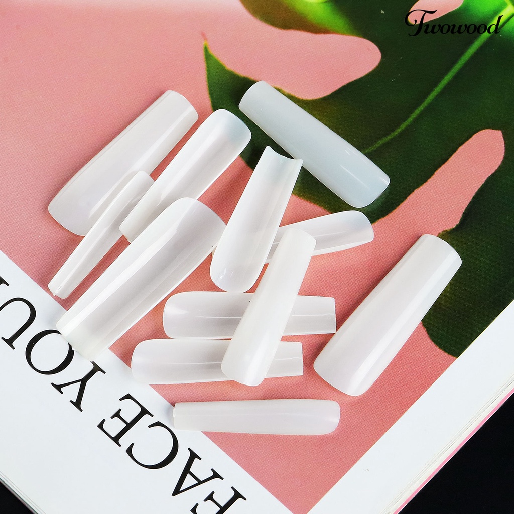 500 Pcs Extension Kuku Bentuk Persegi Panjang Untuk Makeup Manicure