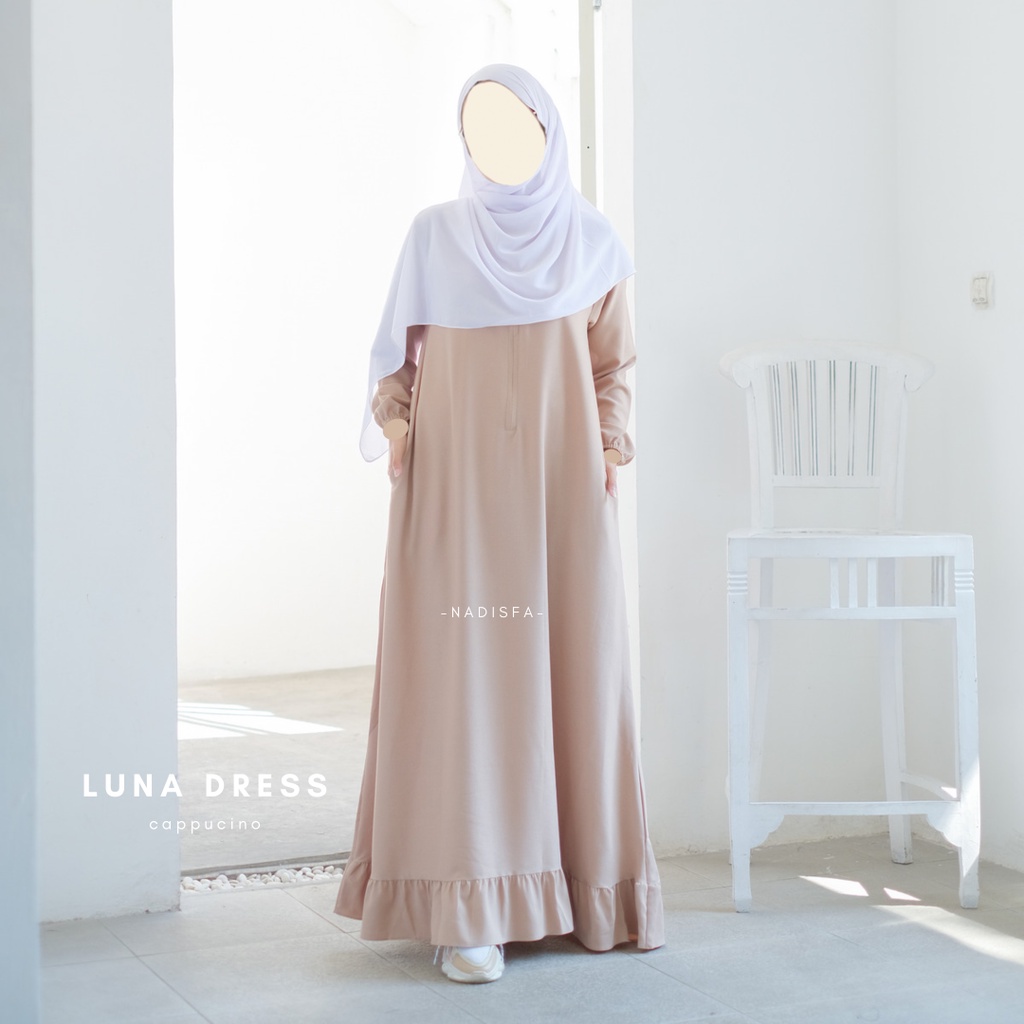 LUNA DRESS SEMI ABAYA BUSUI FRIENDLY