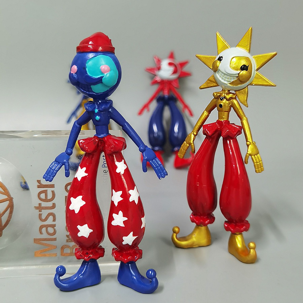 6pcs Fnaf Sundrop Moon Drop Figures Toys Security Breach Doll Sunrise Sundrop BOSS FNAF Five Nights at Freddy's