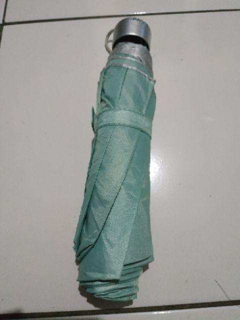 Payung Lipat 3 Silver Polos Promosi Warna Warni -l3018d