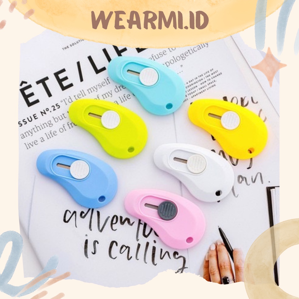 

Cutter Pisau Mini Colorfull Cute Aesthetic Scrapbook Jurnal Bujo DIY- o12