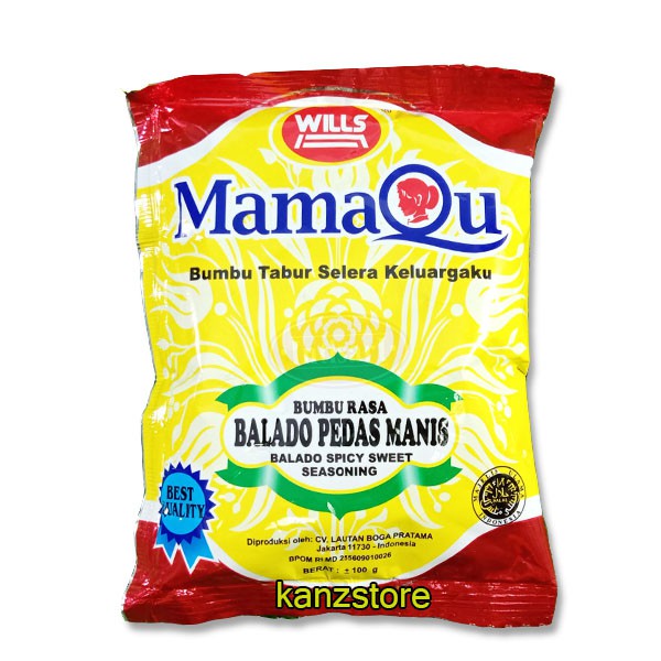 

bumbu tabur balado pedas manis mamaqu