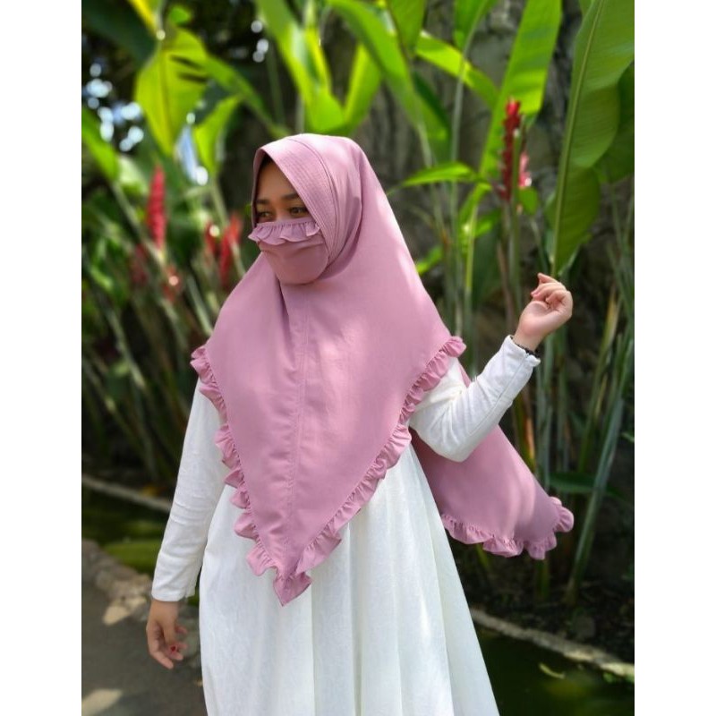 Hijab jilbab masker | kerudung masker
