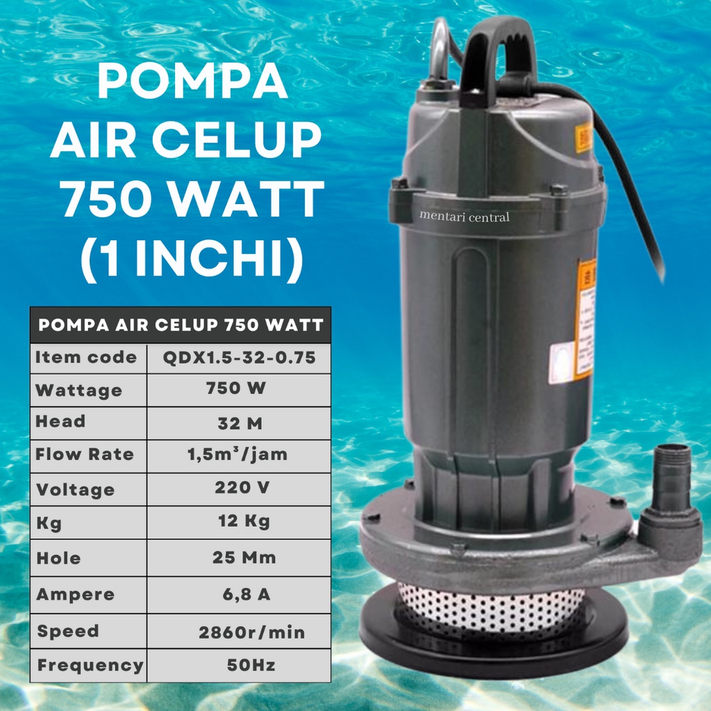 Pompa Celup Air Kotor 750w 550w Submersible Water Pump Pompa sawah pompa pertambangan pompa perkebunan pompa hotel pompa dapur pompa perumahan