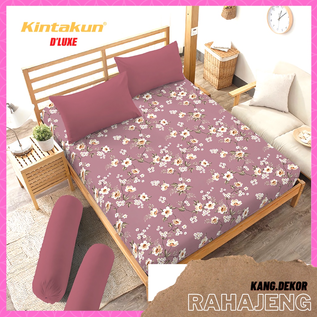 SPREI KINTAKUN DLUXE MOTIF RAHAJENG 180x200 NO 1 KING SEPREI CANTIK MURAH MOTIF TERBARU SEPRAI KAMAR TIDUR D’LUXE SEPREI AESTHETIC D LUXE KINTAKUN SEPRAI CANTIK SEPRE DLUXE PROMO ANTI LUNTUR MOTIF PLUS SARUNG BANTAL SPREI DEWASA ALAS KASUR SPREI ADEM