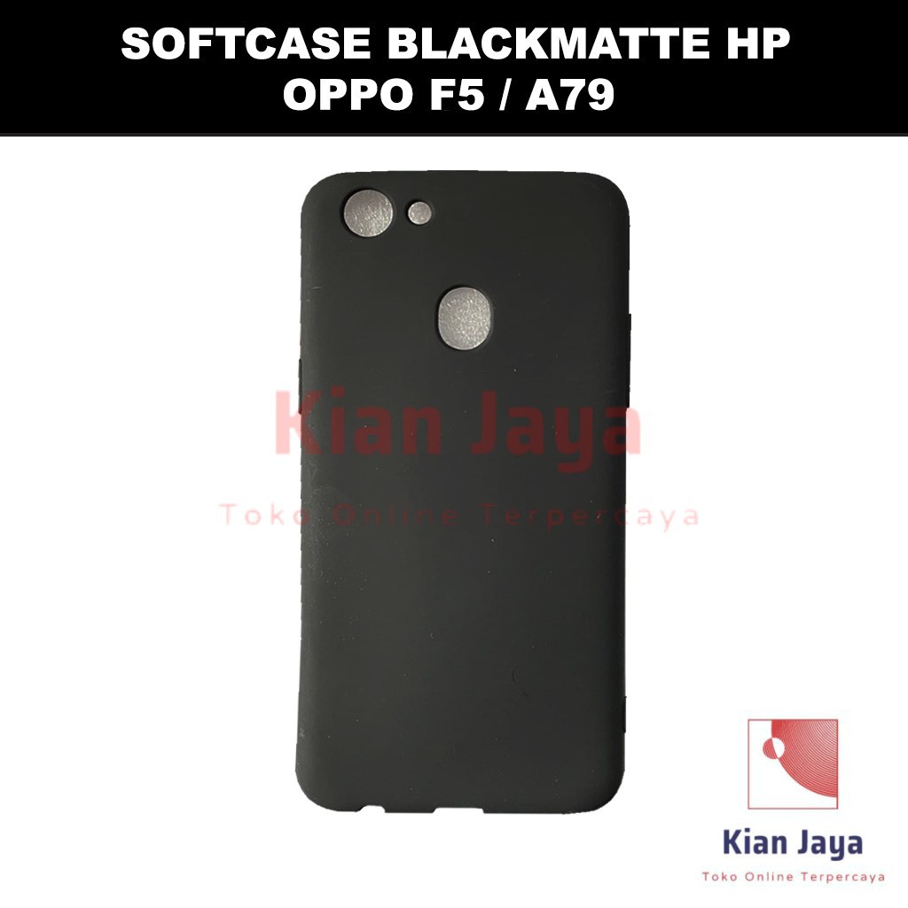 Softcase Blackmatte Handphone Oppoo F5 / A79 Antishock, Casehp, Siliconcase, Slim Design