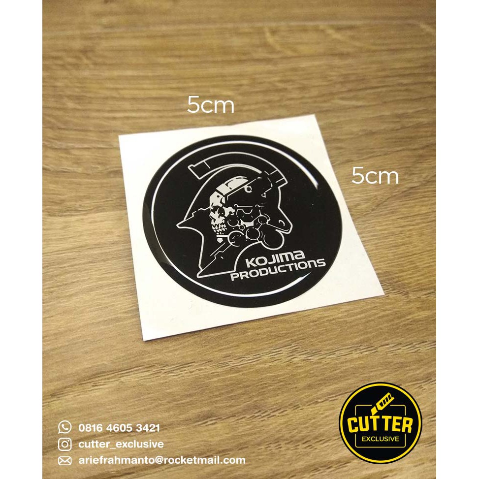 emblem sticker resin KOJIMA PRODUCTION logo