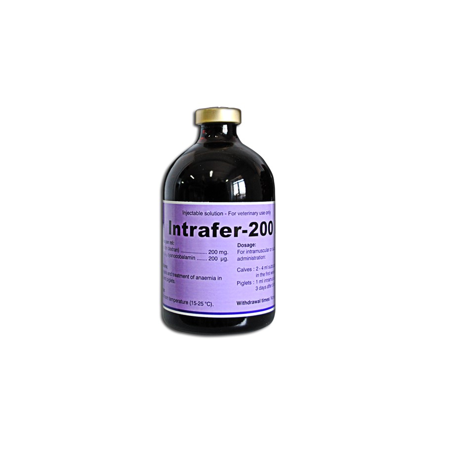 INTRAFER 200 B12 isi 100 ml injeksi vitamin b12 untuk  obat  