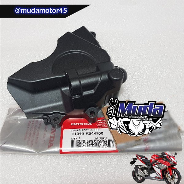 COVER  GIR DEPAN CBR250RR 11340-K64-N00 11340K64N00 L RR TUTUP MESIN KIRI DUDUKAN STUT KOPLING FRONT