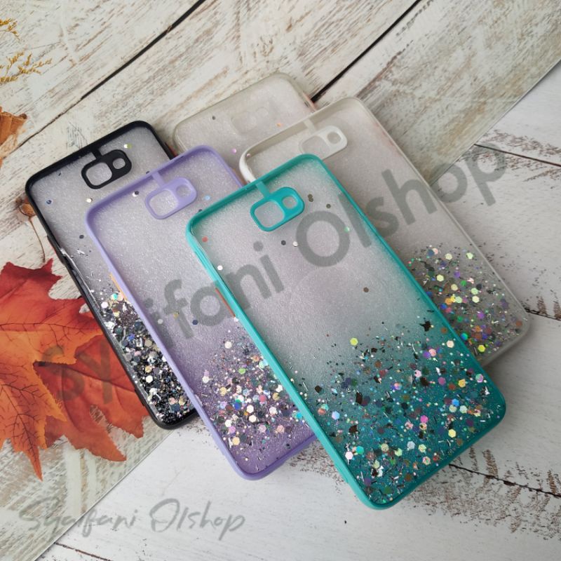 Case Glitter Samsung J7 Prime ( SM-G610F, SM-G610Y, SM-G610M, SM-G610 ) Softcase Glitter Blink