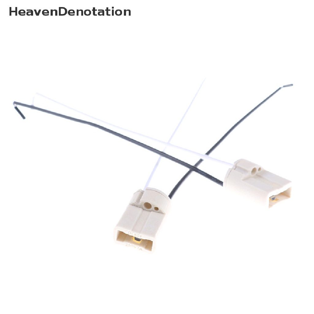 (Heavendenotation) 5pcs Fitting Lampu Bohlam Led G9 Bahan Keramik Dengan Kabel Konektor