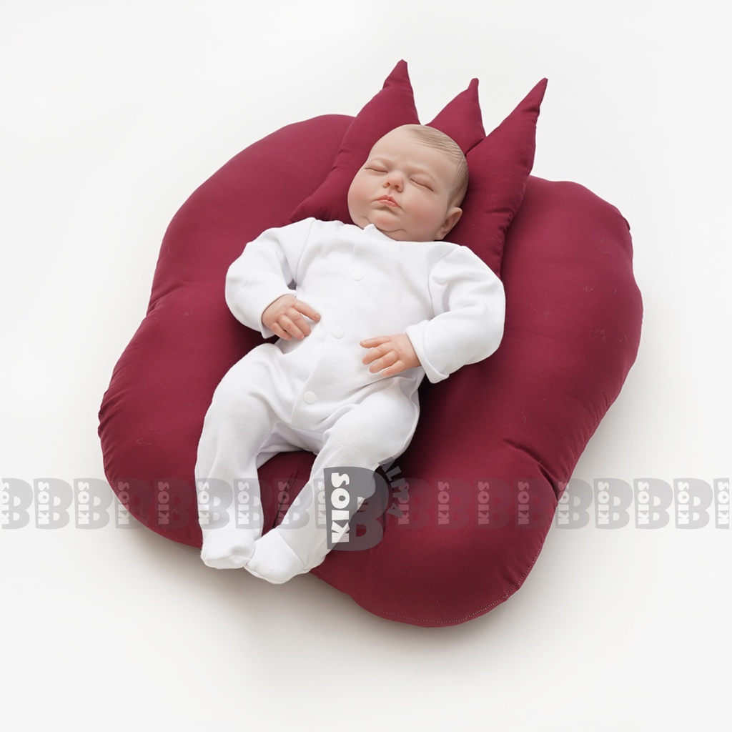 KASUR BAYI MULTIFUNGSI SOFA BAYI + FREE BANTAL PEYANG MAHKOTA / BABY LOUNGER FREE CROWN PILLOW