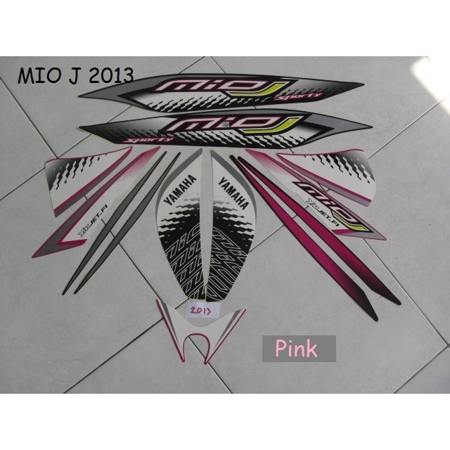 Striping Stiker Motor Yamaha Mio J 2013 Warna Pink luwes